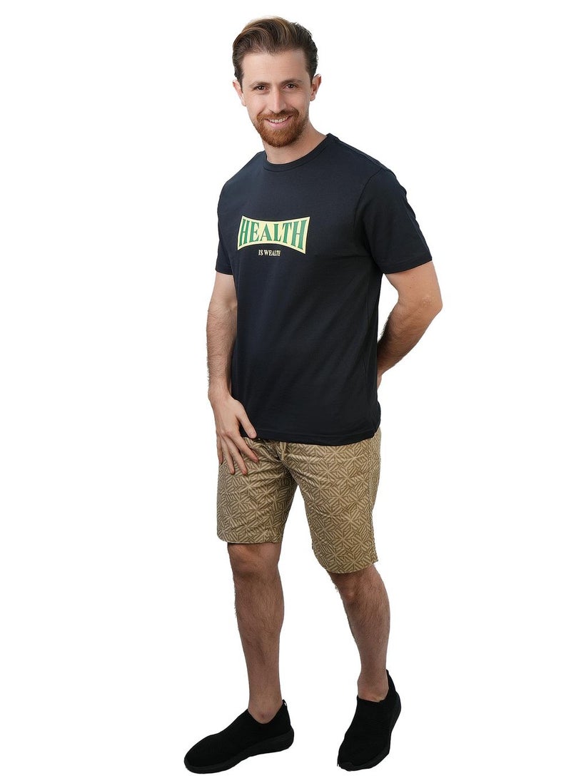 GIORDANO Men's Slim Fit Cotton Jersey Message Print Tee - Image 2